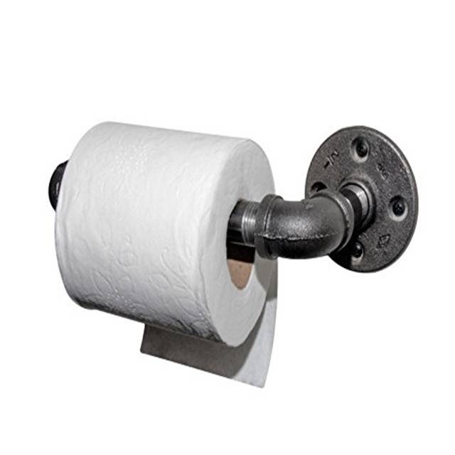 Bathroom Towel Rail and Toilet Roll Holder Set