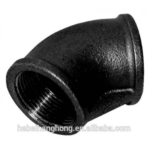 Elbow 45 deg Female/Female black malleable iron Pipe Fittings