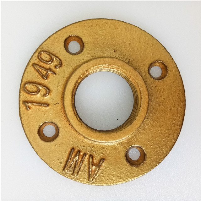 malleable iron pipe fitting high quality floor flange 3/4