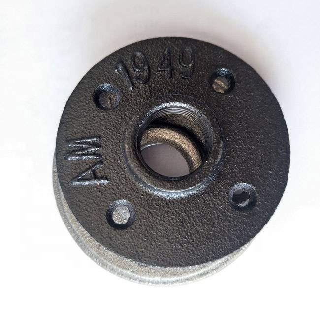 malleable iron pipe floor flange used for table furniture