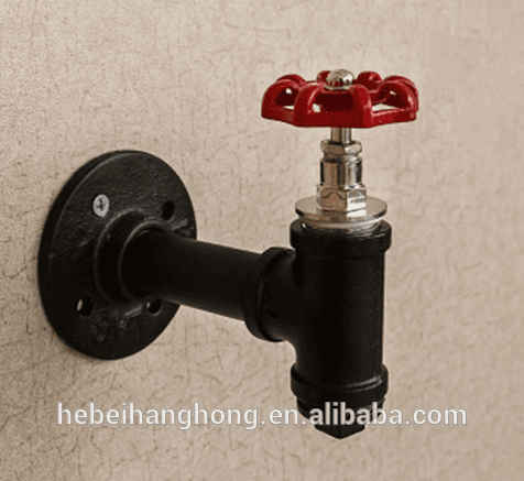Wearing coats wood valves vintage industrial coat hook rack design plumbing pipe