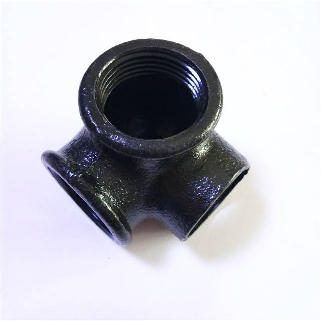 1/2 inch cast iron black 3 way pipe elbow and pipe fitting