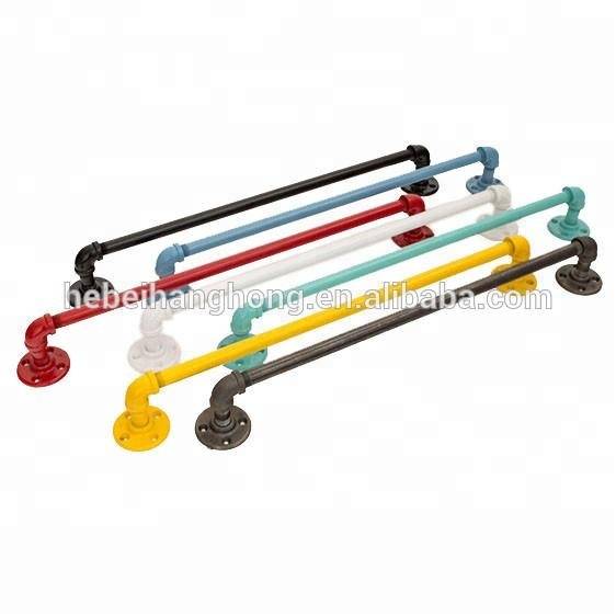 DIY metal pipe railing with 1/2" -1" metal pipe fitting