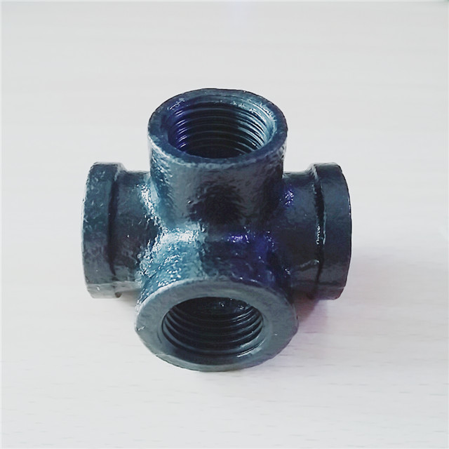 DN20 5 way cross malleable iron pipe fittings