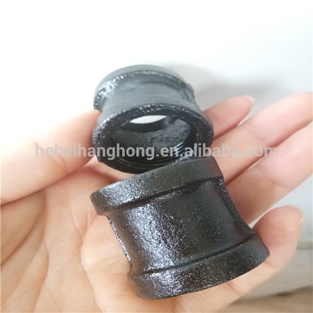 Decorative black cast iron pipe 3/4'' floor flange