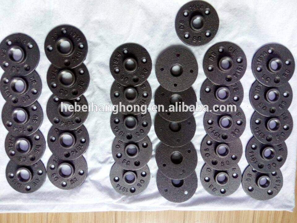 Antique finishing Malleable iron Floor Flange for Plumbing Pipe Furniture/iron pipe fittings