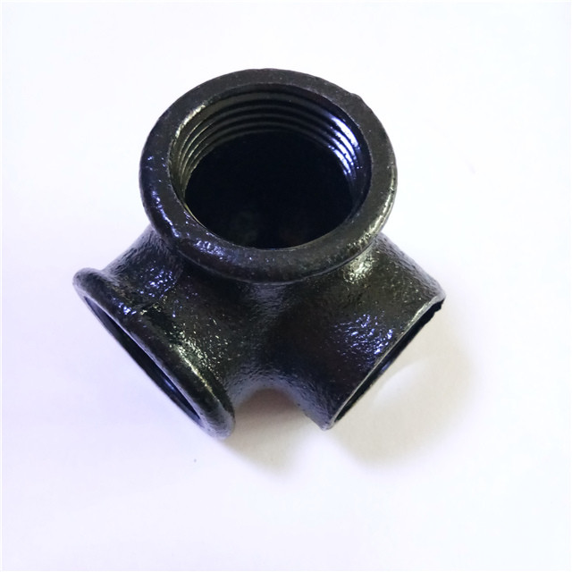 1/2" black cast iron side tee pipe fittings