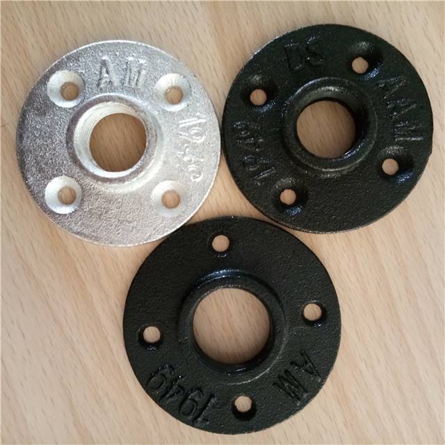 casting process and floor flange,pipe fitting type 1/2 cast iron black floor flange