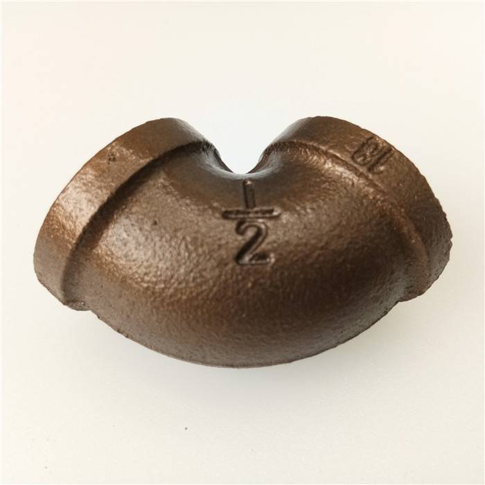 3/4inch industrial galvanised malleable iron pipe fittings 45 degree female elbow