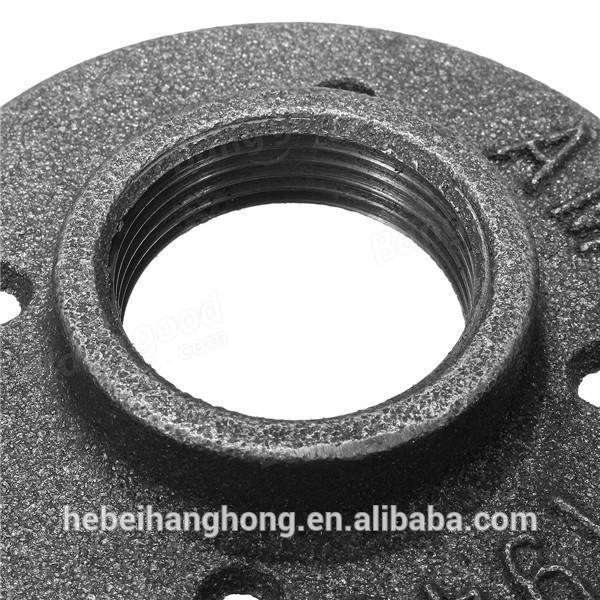 Special Price for Steel Tee - Female Connection and Casting Technics Floor Flange Black Malleable Iron – Hanghong
