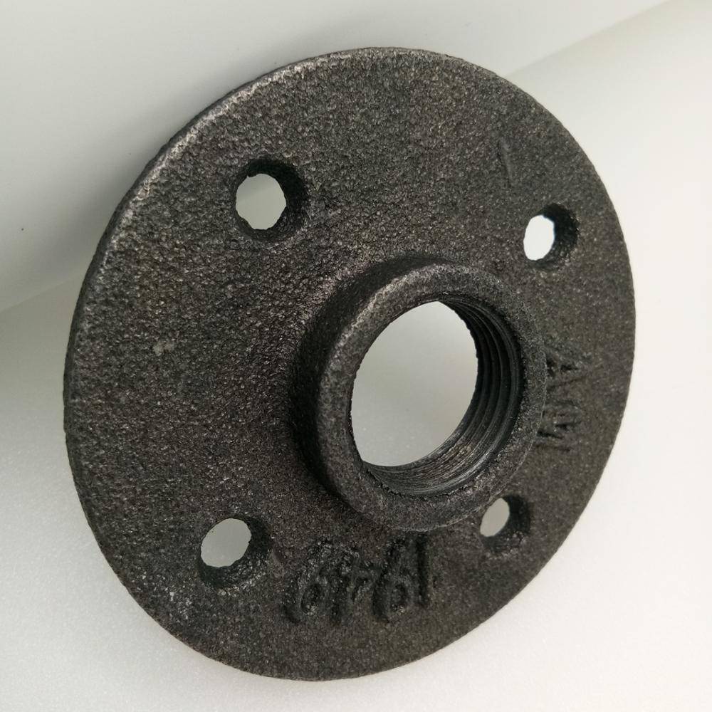 Industrial Pipe Floor Flange Fittings 3/4'' For wrought iron bench legs