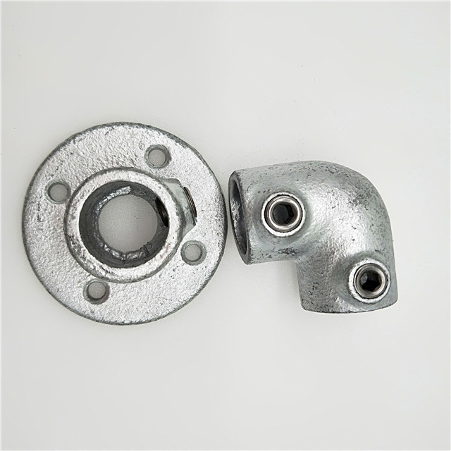 Hot galvanized and black malleable iron key clamp