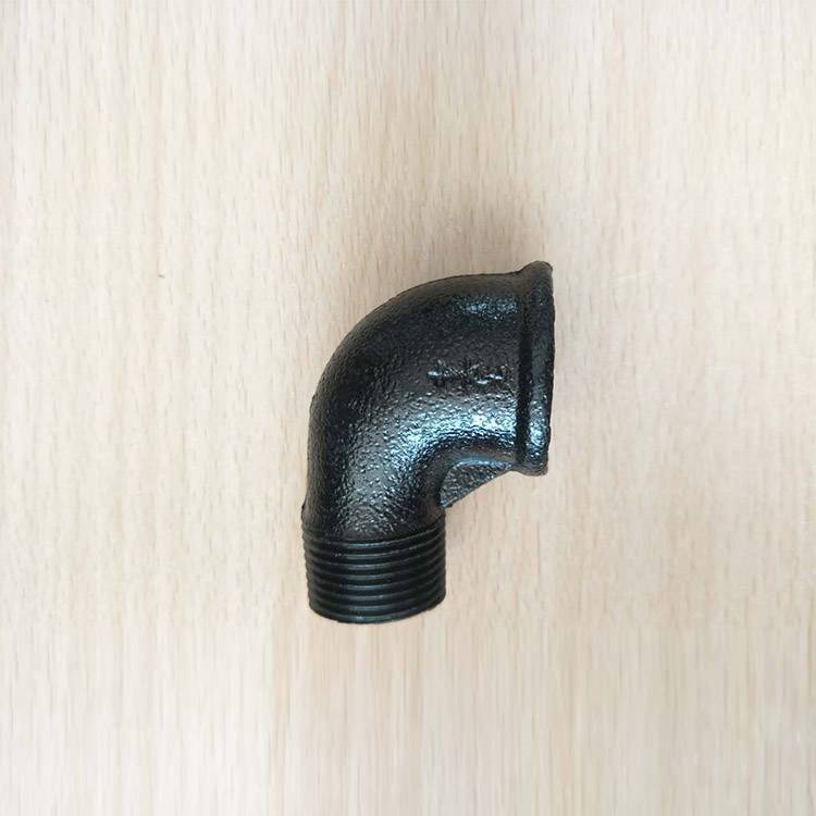 Black cast iron 90 degree F-M Elbow