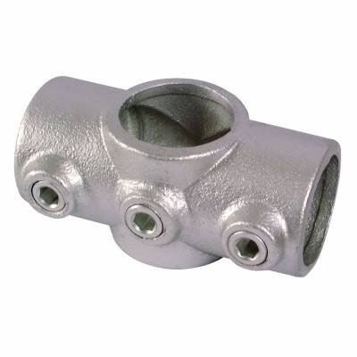 Galvanized cross key clamp pipe fitting used for 27mm pipe furniture