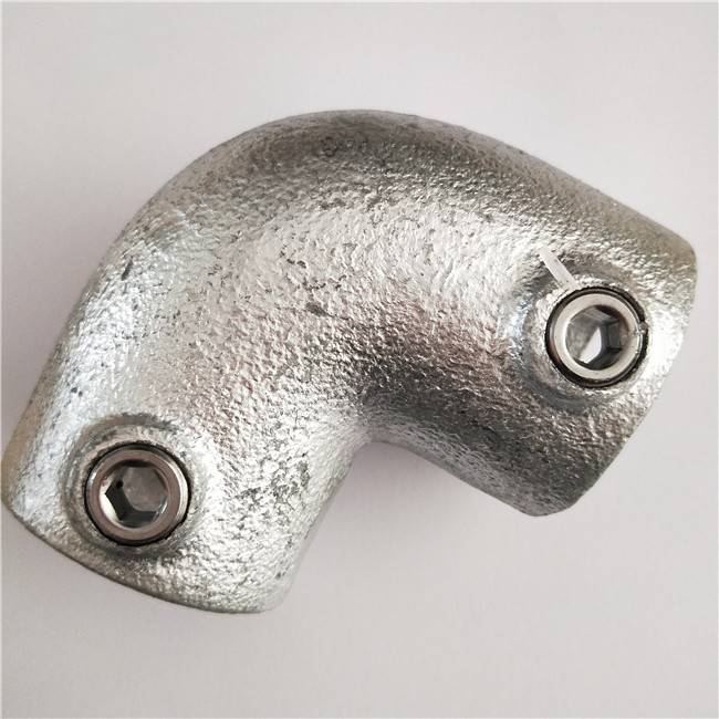 Galvanized key clamp/2way 90 deg elbow
