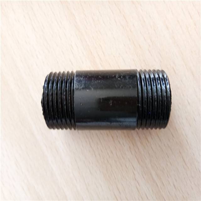 Black/ Galvanized Male Threaded Nipple Malleable Cast Iron Pipe Fittings