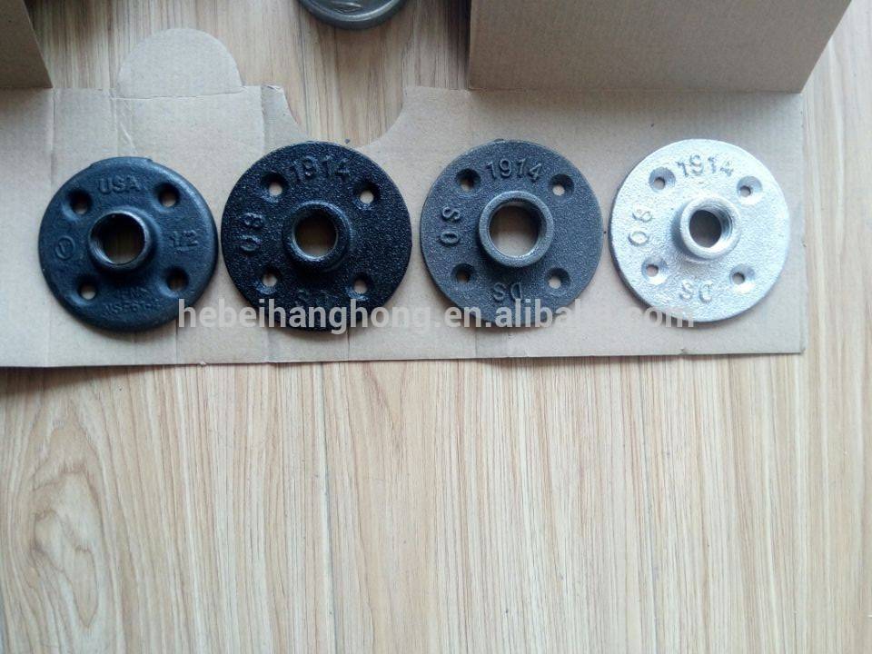 1/2 inch malleable iron pipe fitting galvanized floor flange for Unusual Furniture