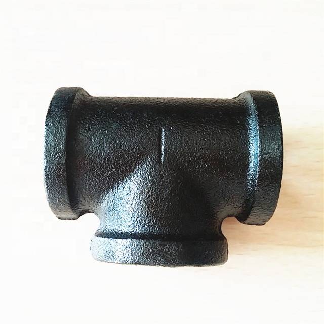 1 1/4" Black color female threaded cast iron pipe fittings