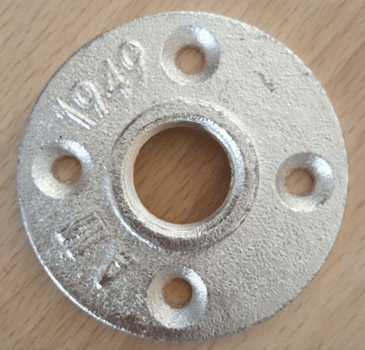 3/4inch galvanized thread flange for industrial pipe shelf