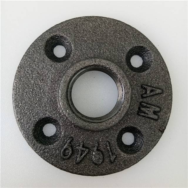 3/4inch industrial malleable cast iron pipe floor flanges used for malleable pipe furniture