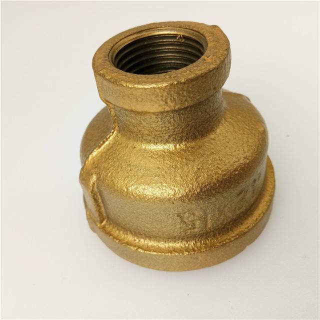 1" X 1-1/2" Malleable Iron brass Reducing Coupling Socket Pipe Fitting