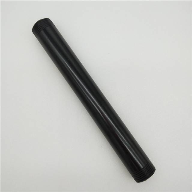 3/4" black malleable iron nipple used for original pipe furniture
