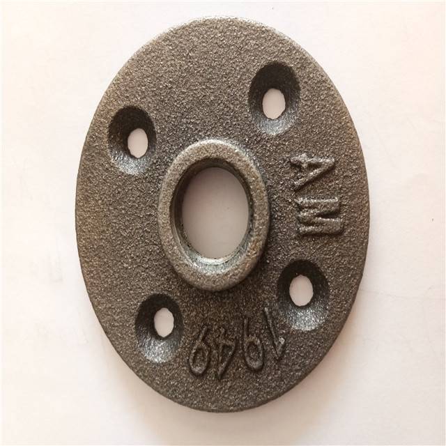 3/4 inch malleable iron floor flange used in rustic furniture parts