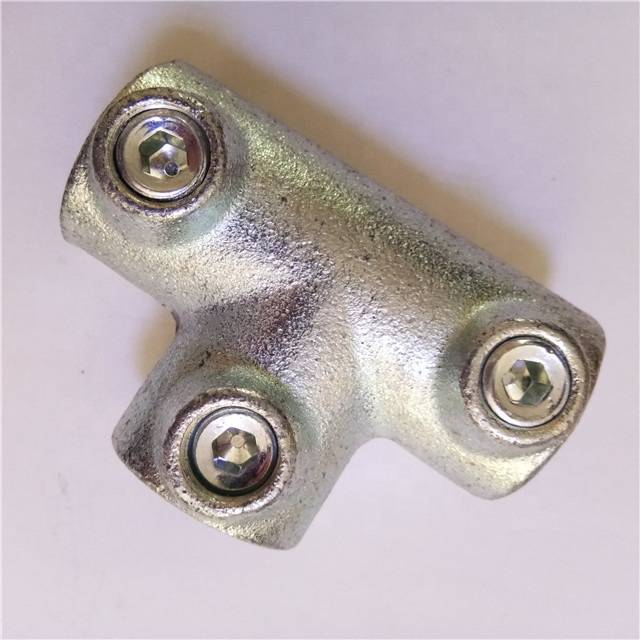 3/4inch industrial galvanized malleable iron key clamp used for building handrail