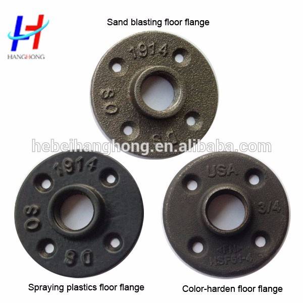 1/2,3/4,1,11/2 black pipe fitting floor flange, elbow, tee, reducer, coupling for home decoration