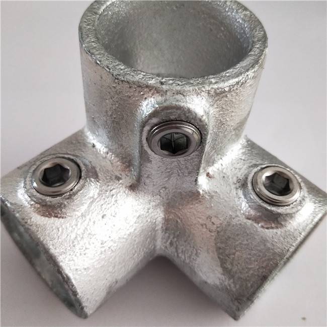 galvanized iron key klamp fittings side outlet elbow