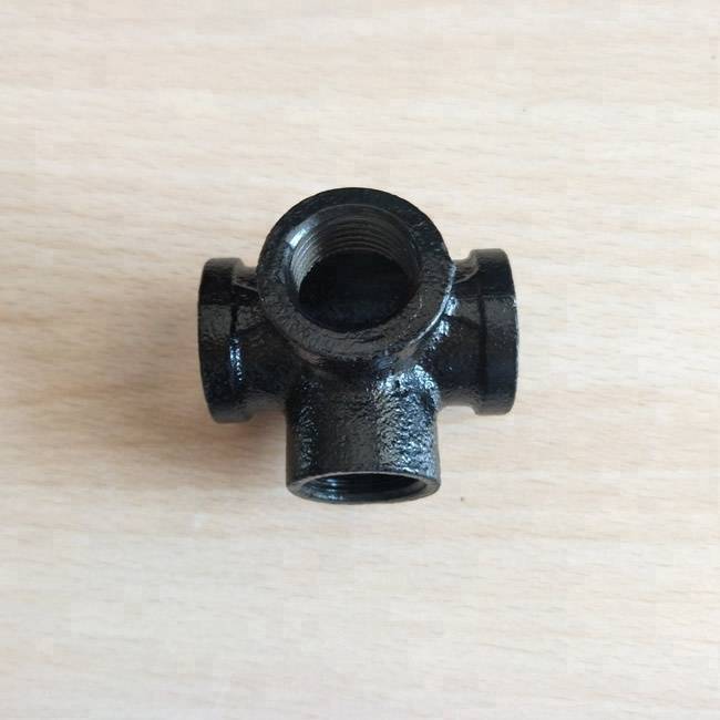 3/4inch cast iron pipe and fittings malleable bs thread outlet tee