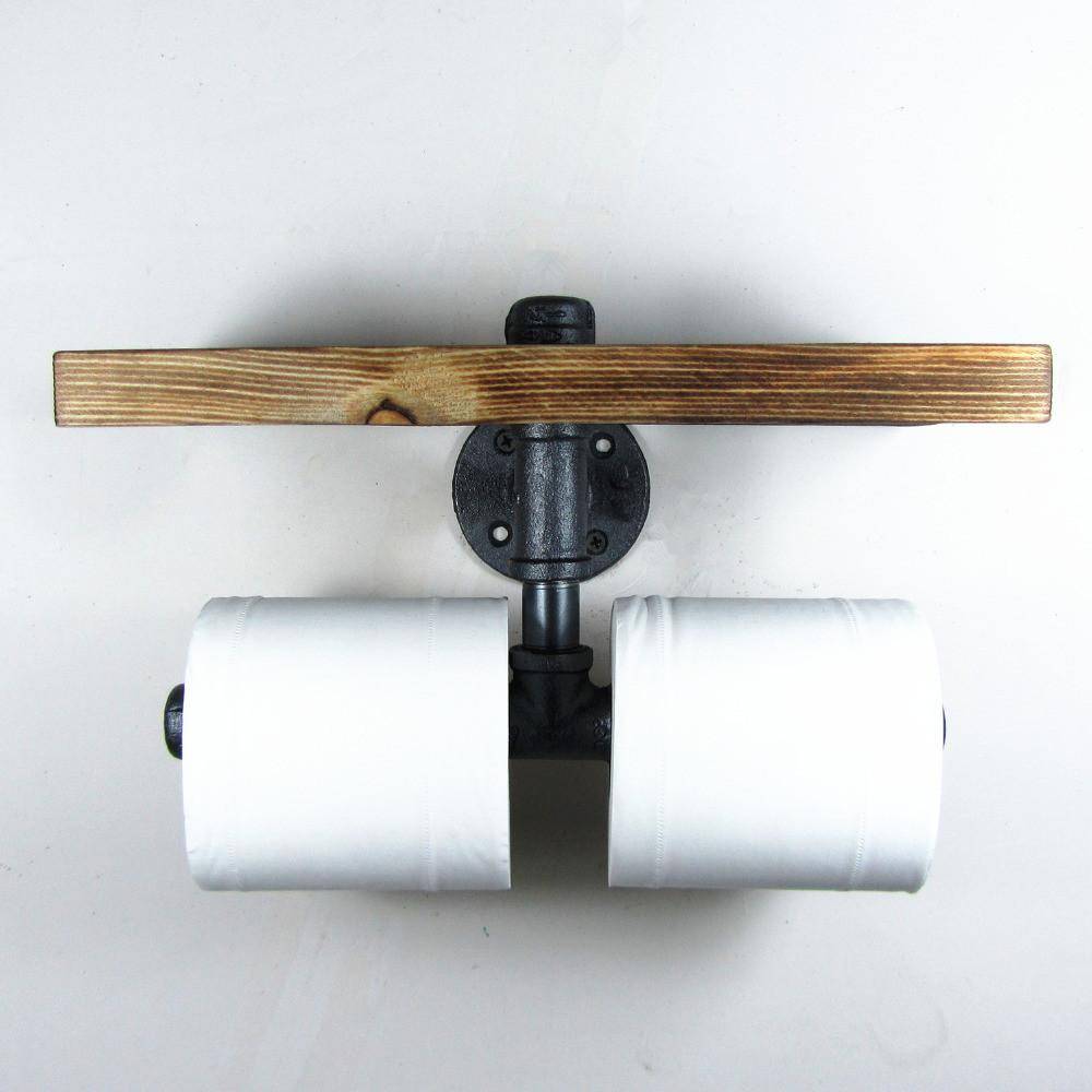 Dispenser toilet paper industrial style in plumbing pipes