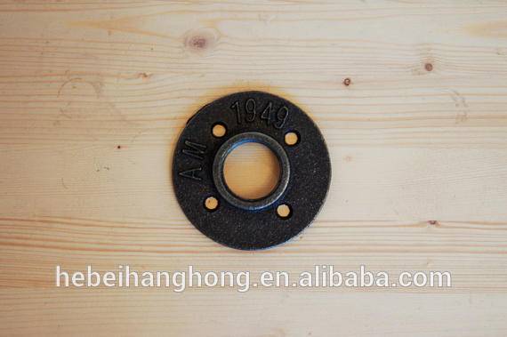 1 inch black floor flange BSP Malleable Iron Pipe Fittings