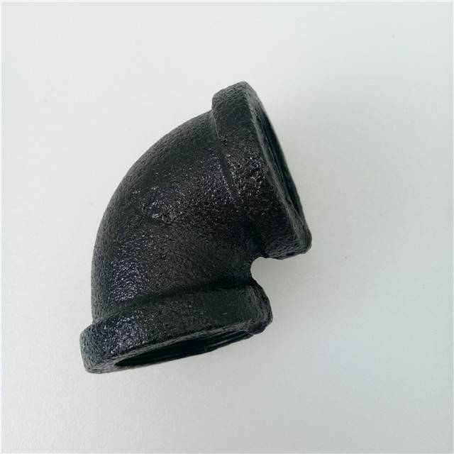 hardware black malleable iron pipe fittings 90 elbow