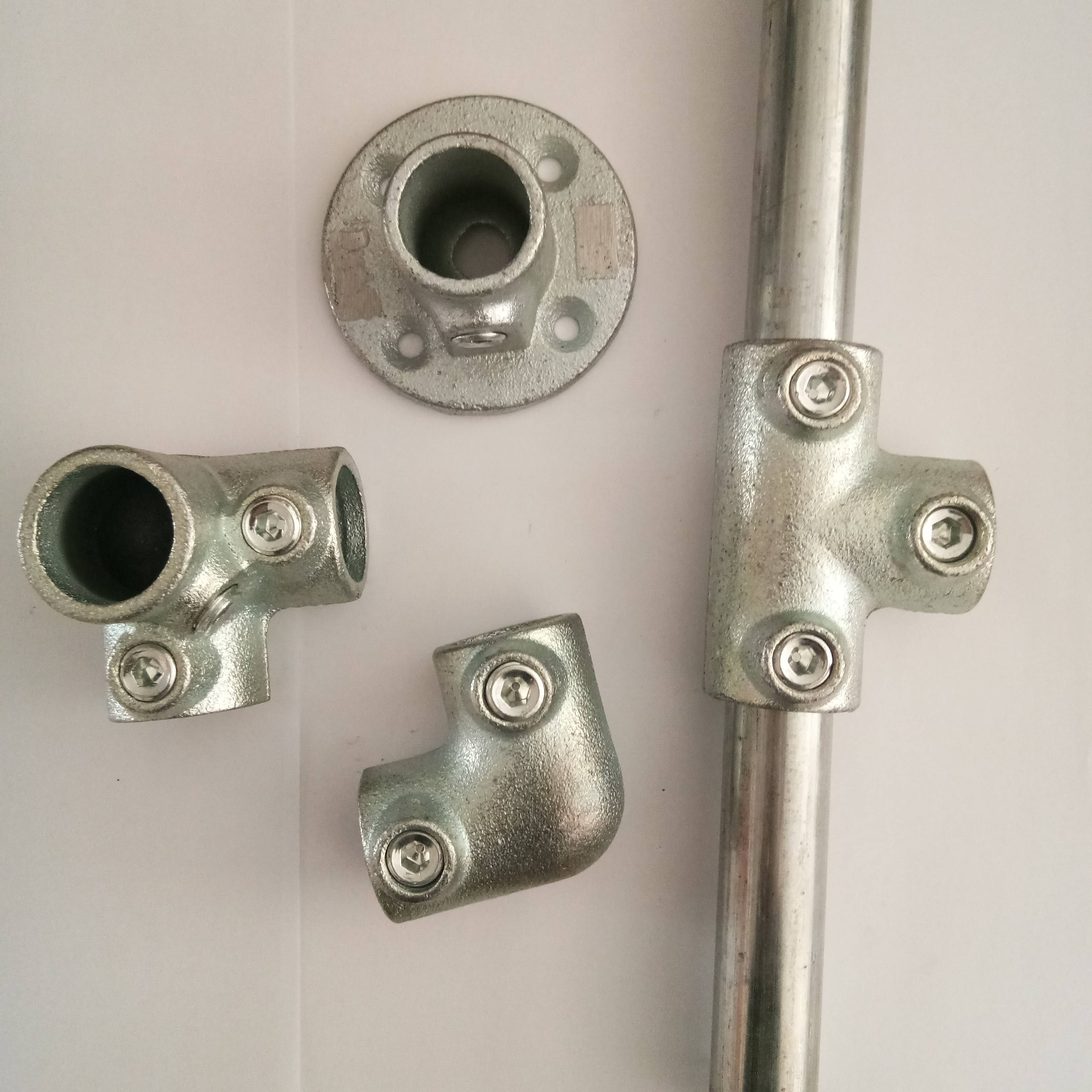 90 degree side outlet elbow cast iron key clamp fittings