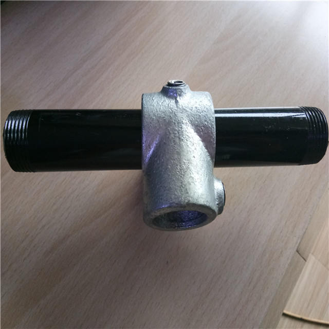 Galvanized malleable iron key fittings pipe clamp fittings used in table legs