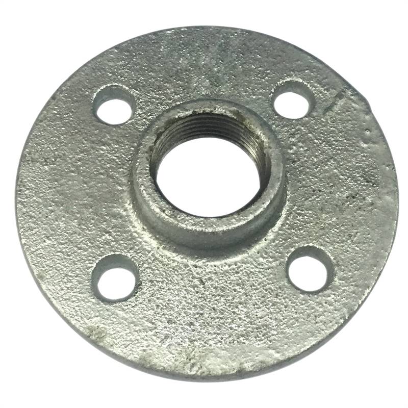 Hot sale Factory Pipe Flange Butt Welded Fittings - galvanized malleable iron pipe fitting floor flange – Hanghong