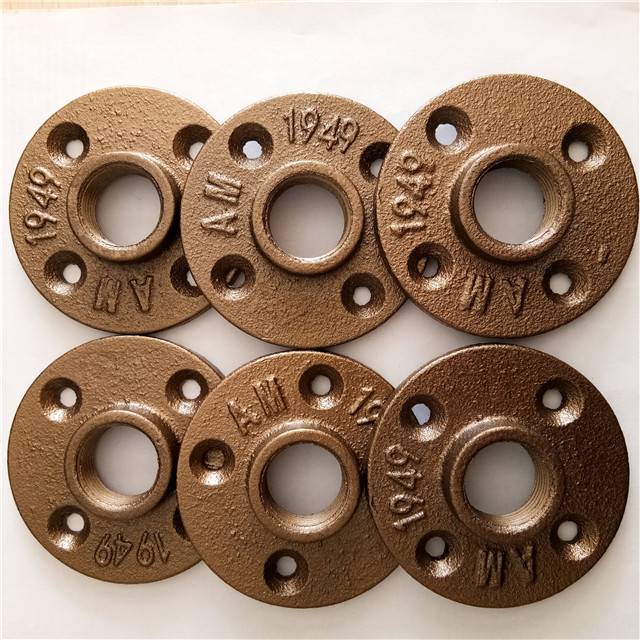 malleable thread brass floor flange iron pipe fittings