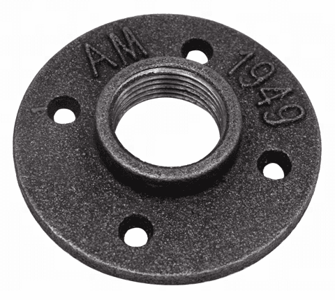 3/4" Floor Flange, male female coupling for cast iron Plumbing Pipe Furniture