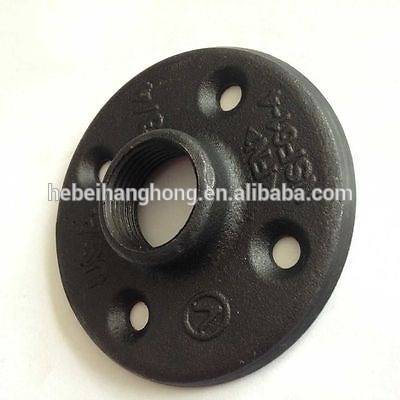 Quality Inspection for Pipe Clamp Fittings - 3/4" wrought iron day bed used furniture floor flange – Hanghong