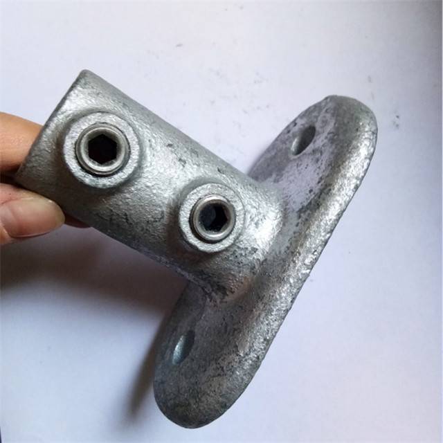 Galvanized 25 yy standard railing flange key clamp used for 26.9mm pipe