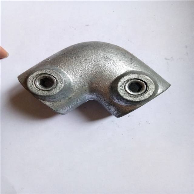 Hot galvanizing clamp elbow joint fittings used for handrails