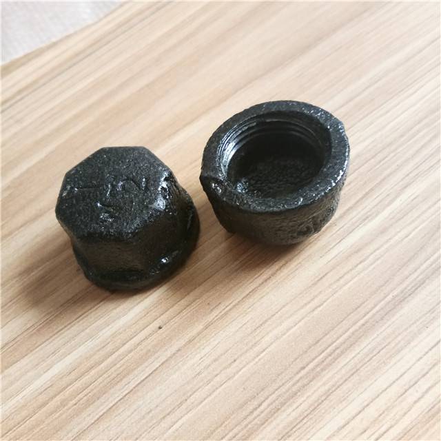 Wholesale high quality 1/2"~2" malleable cast iron pipe fitting cap
