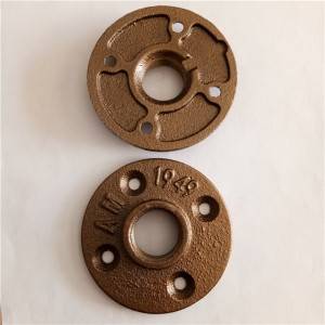 Excellent quality China Experienced Malleable Cast Iron Decorative Pipe Fittings Floor Flange