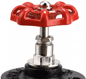 1/2 inch 3/4 inch Home decor Red hand wheel
