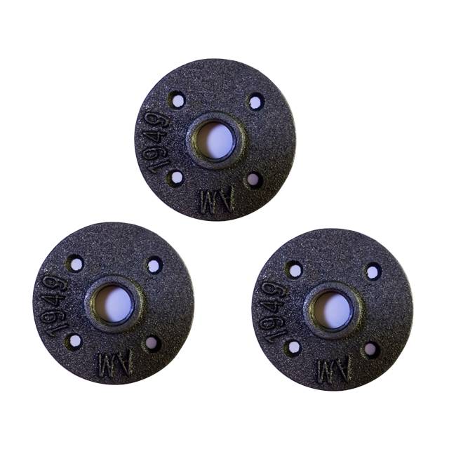 Malleable iron black metal decorative pipe fitting floor Flanges Featured Image
