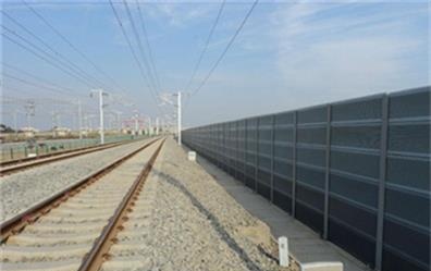 Construction scheme of high speed rail sound barrier