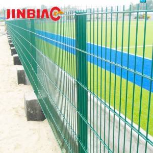 Cheap galvanized pvc coated double wire fence used  factory prices