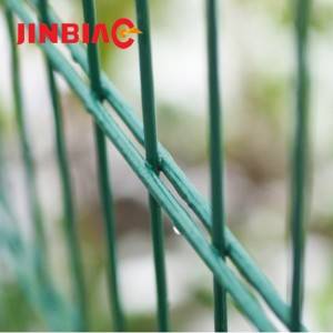 868 galvanized double wire mesh fence panel