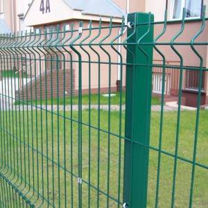 Hot dipped galvanized welded wire mesh fence panel
